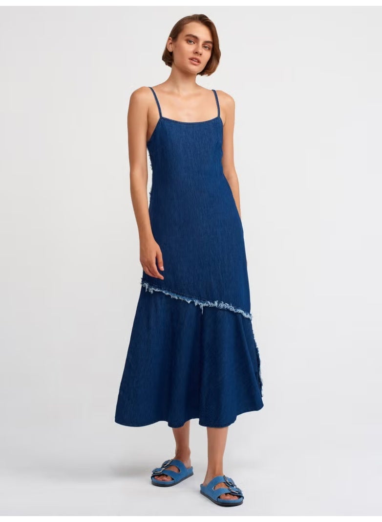 Dilvin Denim Midi Dress - Image 1